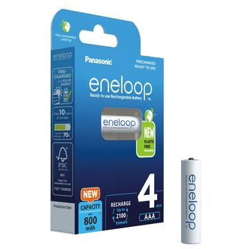 Panasonic Eneloop Pro BK-4MCDE/4BE oppladbare AAA-batterier 800mAh - 4 stk.