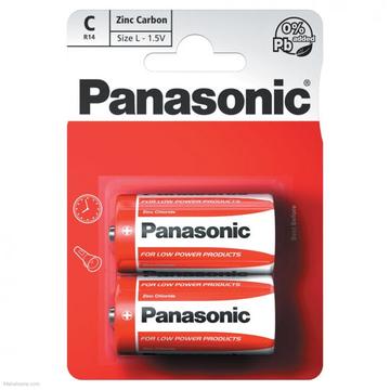 Panasonic R14/C Sink-karbonbatteri - 2 stk. - 1.5V