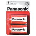 Panasonic R20/D sink-karbonbatterier - 2 stk.