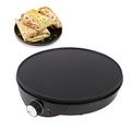Pannekake- og pannekakemaskin 1000W - Non-Stick-belegg - Svart