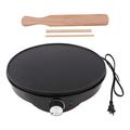 Pannekake- og pannekakemaskin 1000W - Non-Stick-belegg - Svart