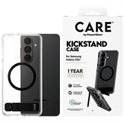 Samsung Galaxy S26+ PanzerGlass Care Kickstand-deksel - MagSafe-kompatibel - Klar / Svart