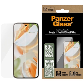 Google Pixel 10/10 Pro/9/9 Pro PanzerGlass Classic Fit Beskyttelsesglass