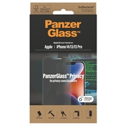 PanzerGlass Classic Fit Privacy iPhone 13/13 Pro/14 Skjermbeskytter