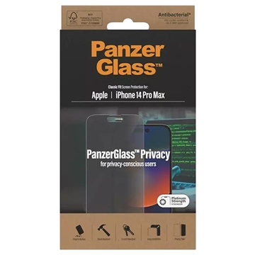 PanzerGlass AntiBacterial iPhone 13 Pro Max Skjermbeskytter i Herdet Glass