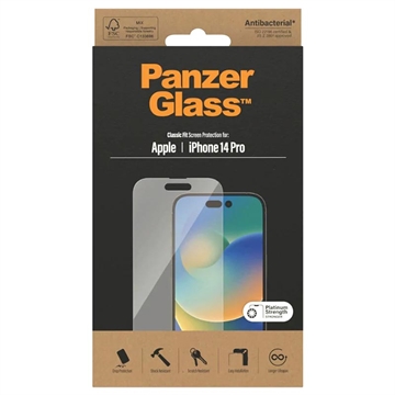 PanzerGlass Classic Fit iPhone 14 Pro Skjermbeskytter