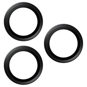 iPhone 17 Pro/17 Pro Max/16 Pro/16 Pro Max PanzerGlass Hoops kameralinsebeskytter med bøyler - Svart