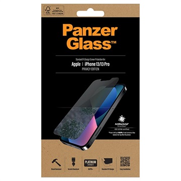 PanzerGlass Privacy AntiBacterial iPhone 13/13 Pro Skjermbeskytter