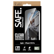 iPhone 17/16 Pro PanzerGlass Safe Ultra-Wide Fit Beskyttelsesglass - 9H - Klar