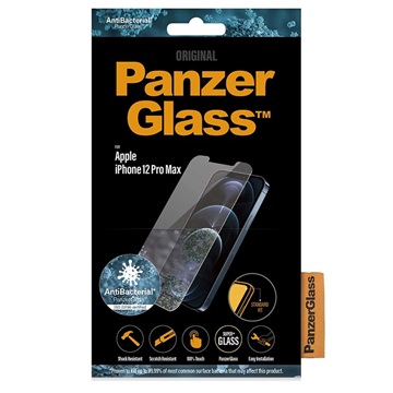 Panzerglass - 9H iPhone 12 Pro Max Skjermbeskytter Panzerglass - 9H - Gjennomsiktig