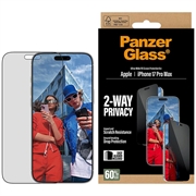 iPhone 17 Pro Max PanzerGlass Ultra-Wide Fit EasyAligner 2-Way Privatliv Beskyttelsesglass - 9H - svart kant