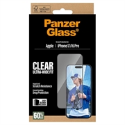 iPhone 17/16 Pro PanzerGlass Ultra-Wide Fit EasyAligner Beskyttelsesglass - svart kant