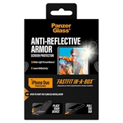 iPhone Duo PanzerGlass Ultra-Wide Fit m. FastFit In-A-Box Beskyttelsesglass - 9H - Klar