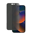 iPhone 14 Pro Max PanzerGlass Ultra-Wide Fit Privacy EasyAligner Skjermbeskytter - Svart Kant