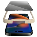 iPhone 14 Pro Max PanzerGlass Ultra-Wide Fit Privacy EasyAligner Skjermbeskytter - Svart Kant