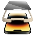 iPhone 14 Pro PanzerGlass Ultra-Wide Fit Privacy EasyAligner Skjermbeskytter - Svart Kant
