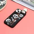 3D Figur Serie iPhone 14 TPU-deksel - Panda Familie