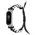 Pearl Braided Series Xiaomi Mi Band 5/6 Stropp - Svart