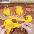 Skrellbar mango-dumpling squishy-leke for barn og voksne
