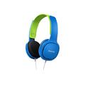 Philips SHK2000BL On-Ear Headset for barn med lydbegrensning - blå/grønn