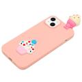 3D Cartoon iPhone 14 Plus TPU-deksel - Iskrem