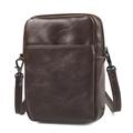 Telefonbelteveske – avtakbar skulderrem/kompakt crossbody-veske – kaffe