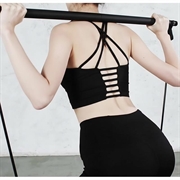 Pilates-stang med motstandsbånd - 91cm - svart