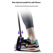 Pilates-stang med motstandsbånd - 91cm - svart