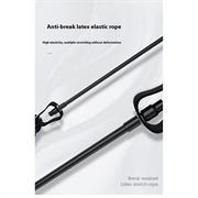 Pilates-stang med motstandsbånd - 91cm - svart