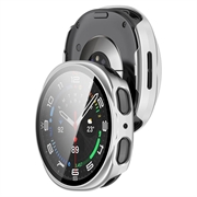Samsung Galaxy Watch9 Plastdeksel med Skjermbeskytter - 44mm - Matt sølv