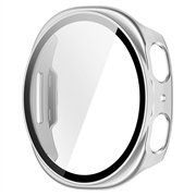 Samsung Galaxy Watch9 Plastdeksel med Skjermbeskytter - 44mm - Matt sølv