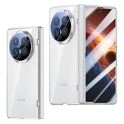 Honor Magic V6 Plast-deksel med Ytre Beskyttelsesglass - Sølv