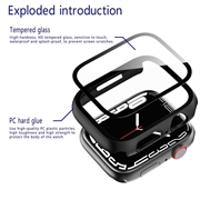 Apple Watch Series 1/2/3 Plastdeksel med Skjermbeskytter - 38mm