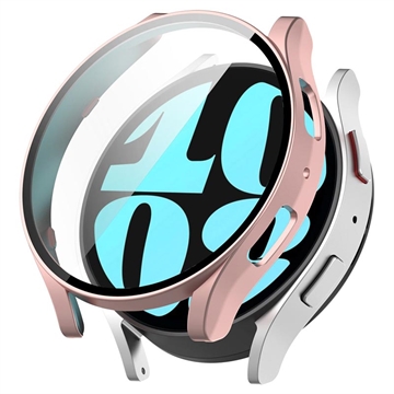 Samsung Galaxy Watch6 Plastdeksel med Skjermbeskytter - 40mm - Roségull