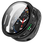 Samsung Galaxy Watch9 Plastdeksel med Skjermbeskytter - 40mm - Svart