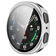 Samsung Galaxy Watch9 Plastdeksel med Skjermbeskytter - 40mm - Matt sølv