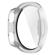 Samsung Galaxy Watch9 Plastdeksel med Skjermbeskytter - 40mm - Matt sølv