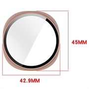 Samsung Galaxy Watch9 Plastdeksel med Skjermbeskytter - 40mm - Rosa
