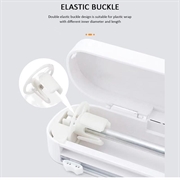 Plastdispenser for plastfolie og stanniol