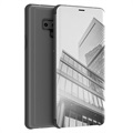 Luxury Series Mirror View Samsung Galaxy Note9 Flip-deksel - Svart