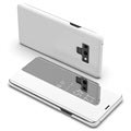 Luxury Series Mirror View Samsung Galaxy Note9 Flip-deksel - Sølv