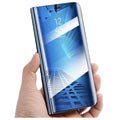 Samsung Galaxy S9 Luxury Mirror View Flip-deksel - Blå