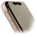 Luxury Series Mirror View iPhone XR Flip-deksel - Gull