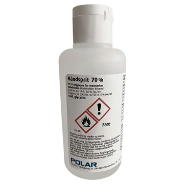 Polar Antibakteriell Håndrens Gel - 70% Ethanol - 100ml