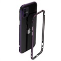 Polar Lights Style iPhone 12 Mini Metall Bumper (Åpen Emballasje - Utmerket) - Svart / Lilla