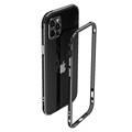 Polar Lights Style iPhone 12 Pro Metall Bumper - Svart / Rød