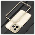 Polar Lights Style iPhone 14 Pro Max Metall Bumper - Gull