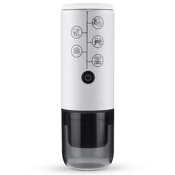 Bærbar 2-i-1 trådløs espressokaffetrakter for Nespresso-kapsler og kaffepulver