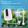 Bærbar luftpumpe / fiskeoksygenator for akvarium - 1500mAh