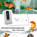 Bærbar luftpumpe / fiskeoksygenator for akvarium - 1500mAh